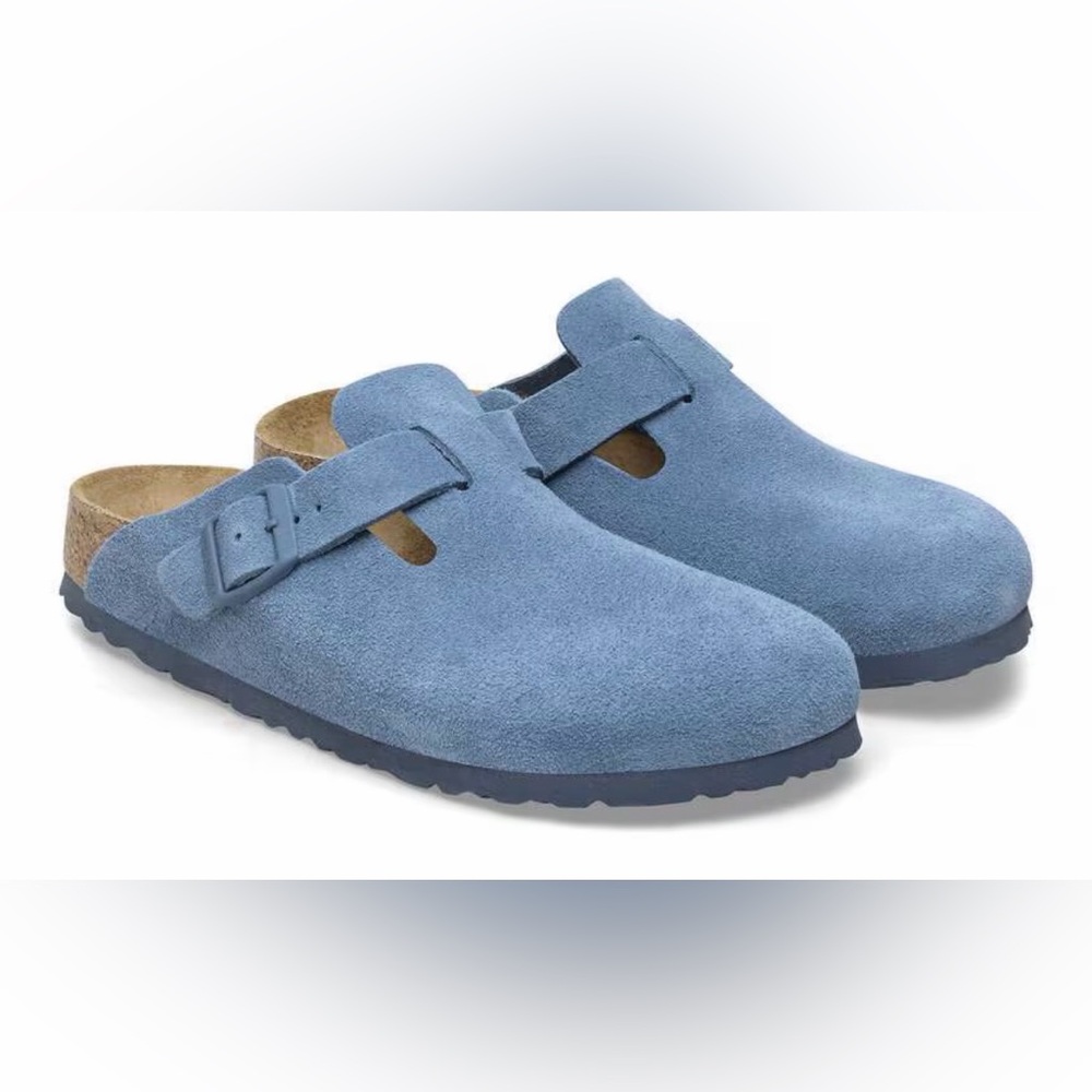 Birkenstock Boston Soft Footbed Suede Leather Clog